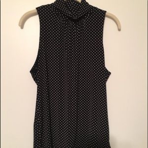 Black and white polka dot blouse